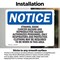Signmission Ethylene Oxide Cancer Hazard And Reproductive OSHA Notice Sign, Vinyl Decal, 7in W x 5in L, 2PK OS-2PACK-NS-D-57-L-12180 - alternate 5